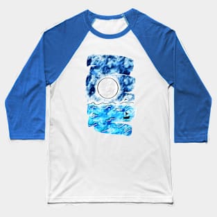 Moonlight ocean Baseball T-Shirt